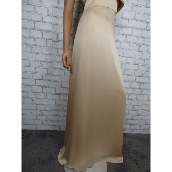 $285 BHLDN Sachin & Babi Chelsea One Shoulder Bow Gown in Neutral 4 NEW - Picture 8 of 16